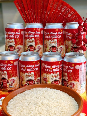 TPO - GẠO LON HỮU CƠ ST25 - THÙNG