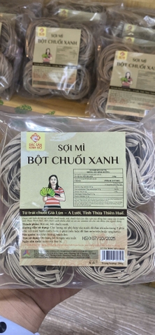 Sợi mì bột chuối xanh Huế Việt 200g