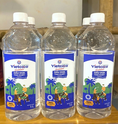 Dầu Dừa Hữu Cơ Vietcoco 1L
