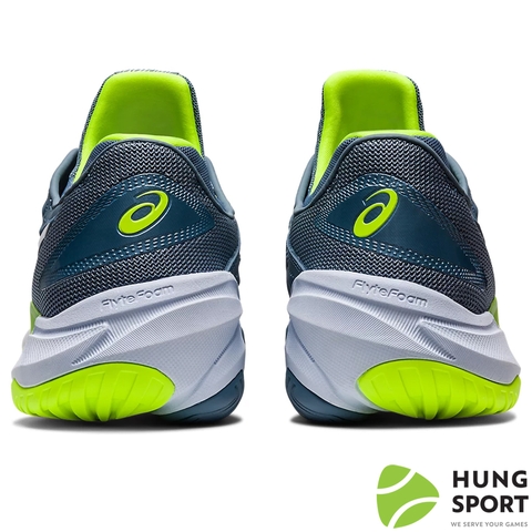 Giày Tennis Asics Court FF 3 Steel Ghi/Trắng/Xanh