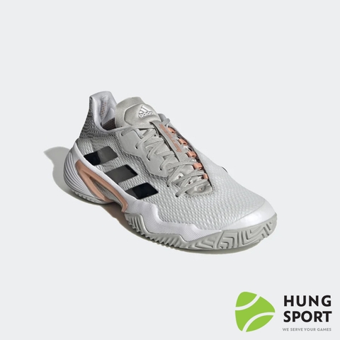 Giày Tennis Adidas Barricade Ghi/Đen/Trắng