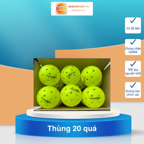 Combo Bóng thi đấu Pickleball siêu cấp V-Star VivnSport x2 độ bền đạt chứng nhận USAPA