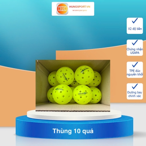Combo Bóng thi đấu Pickleball siêu cấp V-Star VivnSport x2 độ bền đạt chứng nhận USAPA