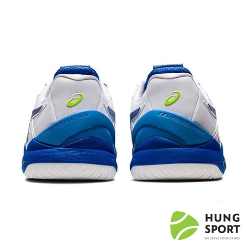 Giày Tennis Asics GEL RESOLUTION 8 Trắng/Xanh