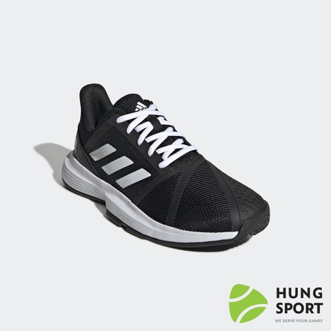 Giày Tennis Adidas CourtJam Bounce Đen/Trắng