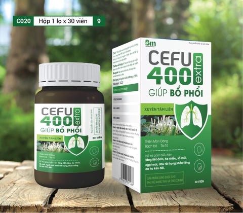 Cefu 400 Extra giúp bổ phế, giảm tình trạng ho khan