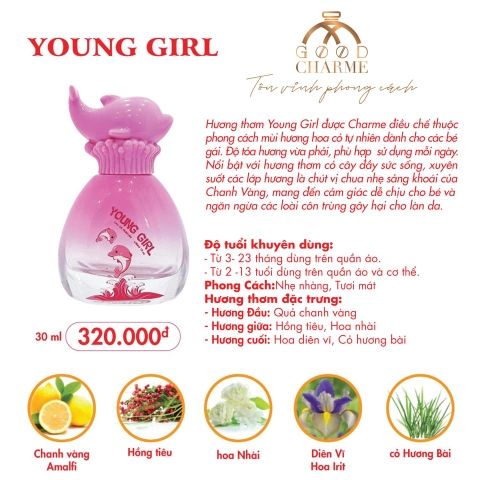 Nước Hoa Trẻ Em Charme Young Girl 30ml