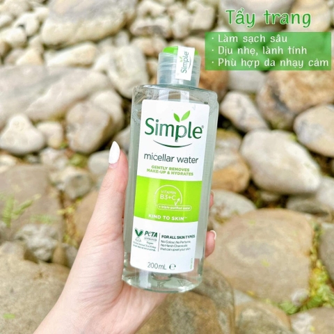 Nước Tẩy Trang Simple Micellar 200ml MP