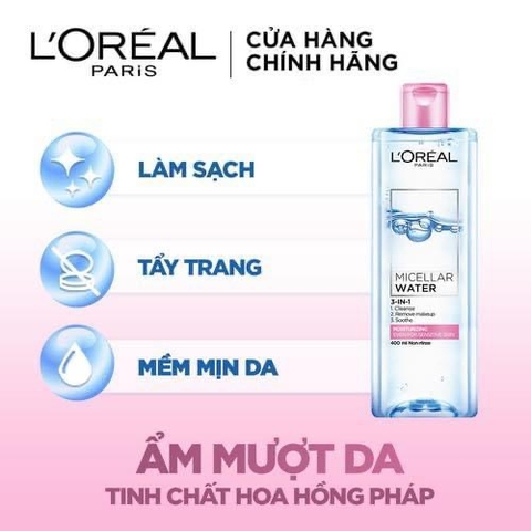 Tẩy trang L’oreal 400ml - Da Thường - Khô MP
