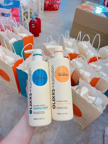 Cặp Dầu gội xả Olexrs OIL Collagen 500ml MP