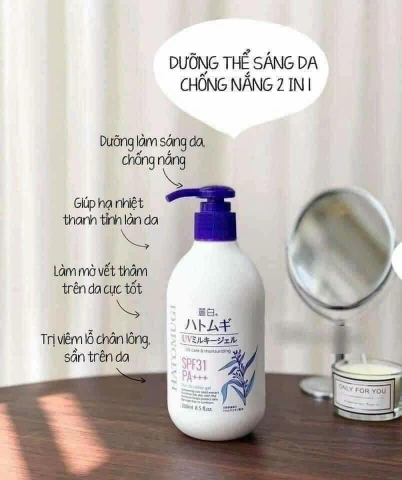 Sữa Dưỡng Thể Hatomugi SPF31 PA+++ MP