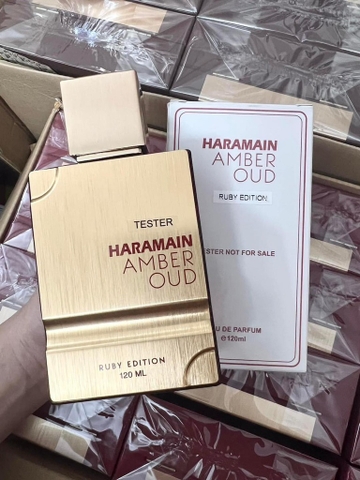 Tester 120ml - Nước hoa unisex Amber Oud Ruby edition