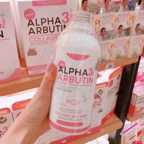 Kem Tắm Trắng Alpha Arbutin Plus 3+ Collagen MP