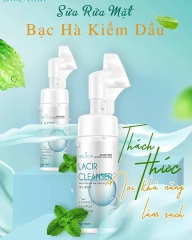 SỮA RỬA MẶT DR.LACIR đầu cọ MP