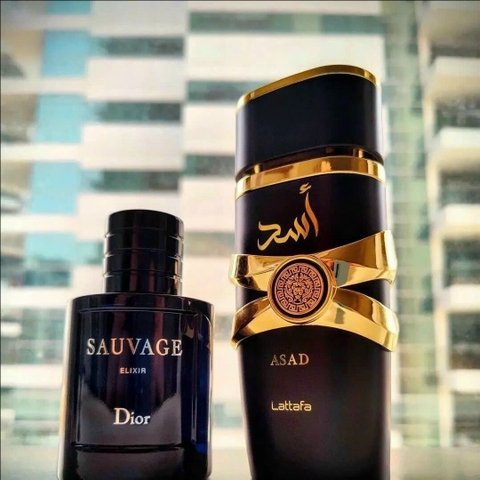 Full 100ml - Nước hoa nam Asad mùi giống Dior sauvage Elixir