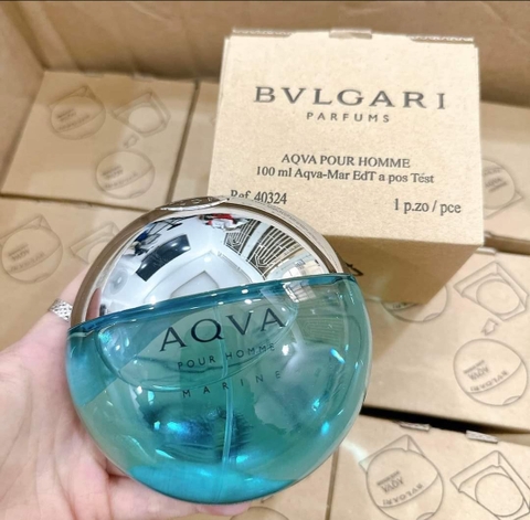 Tester 100ml - Nước hoa nam BVL Aqva Marine