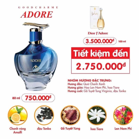Nước Hoa Nữ Good Charme Adore 80ml