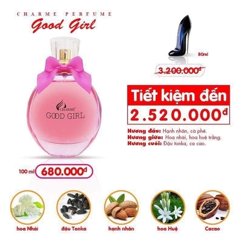Nước hoa Nữ Charme Good Girl 100ml