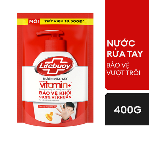 Nước Rửa Tay Lifebuoy - Túi 400G