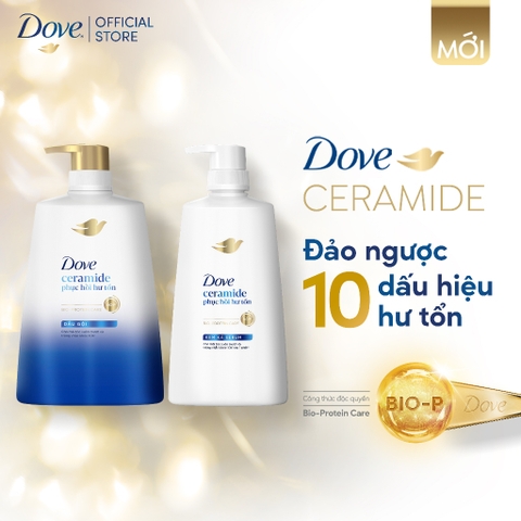 Kem Xả Serum Dove Ceramide Phục Hồi Hư Tổn - Tuýp 300G