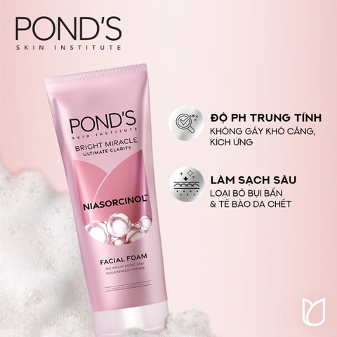 Sữa Rửa Mặt Pond Bright Miracle - Tuýp 100G