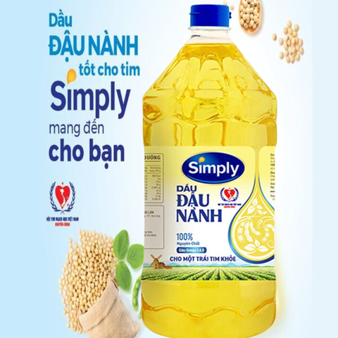 Dầu Ăn Simply Đậu Nành - Chai 2L
