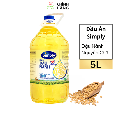 Dầu Ăn Simply Đậu Nành - Chai 5L