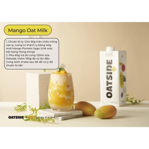 Sữa Yến Mạch OATSIDE Oat Milk Barista Blend | Chocolate - 3 Hộp x 200ML (1 Vỉ)