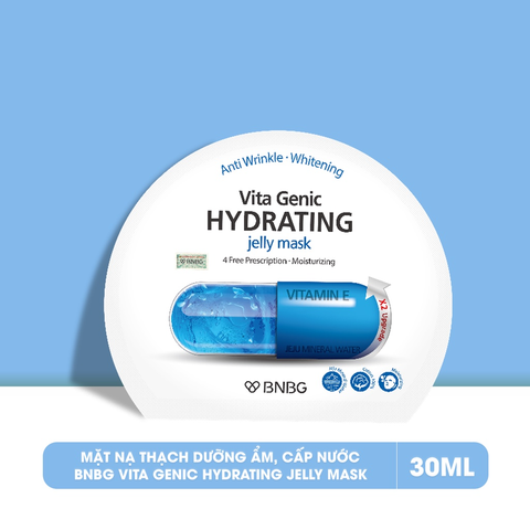 Mặt Nạ Phục Hồi Da Thô Ráp BNBG Vita Genic Hydrating Jelly Mask (Xanh Dương) - Miếng 30ML