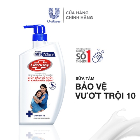 Sữa Tắm Lifebuoy Sạch Khuẩn Bảo Vệ Khỏi 99.9% Vi Khuẩn - Chai 800G