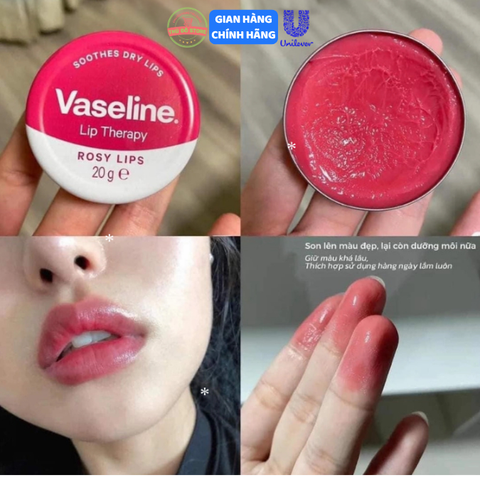 Son Dưỡng Môi Vaseline Lip Therapy (Bản UK) - Hũ 20G