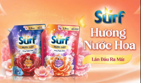 Nước Giặt Surf Hương Nước Hoa - Túi 2.9KG