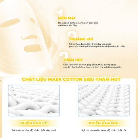 Mặt Nạ Phục Hồi Da Xỉn Màu BNBG Vita Genic Whitening Jelly Mask (Vàng) - Miếng 30ML