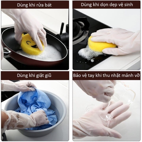 Găng Tay Cao Su Con Hươu Rửa Bát | Bao Tay Cao Su Rửa Chén | Găng Tay Làm Bếp Giặt Quần Áo Siêu Dai Co Dãn