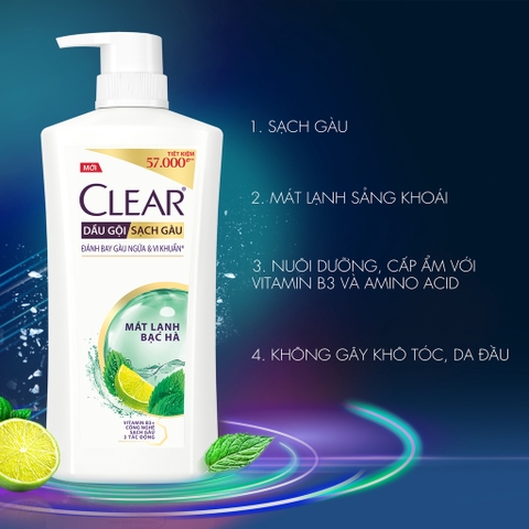 Dầu Gội Clear 630G