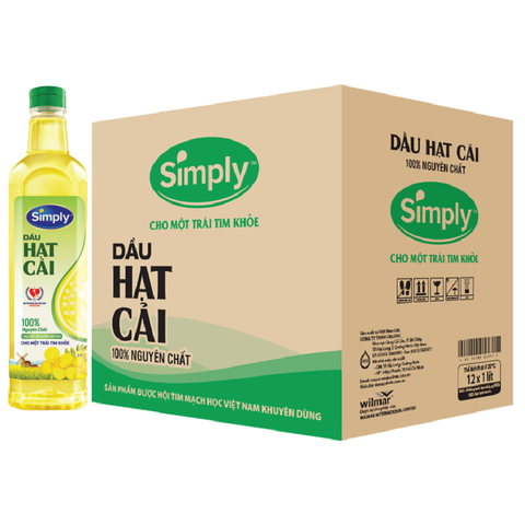 Dầu Ăn Simply Hạt Cải - Chai 1L