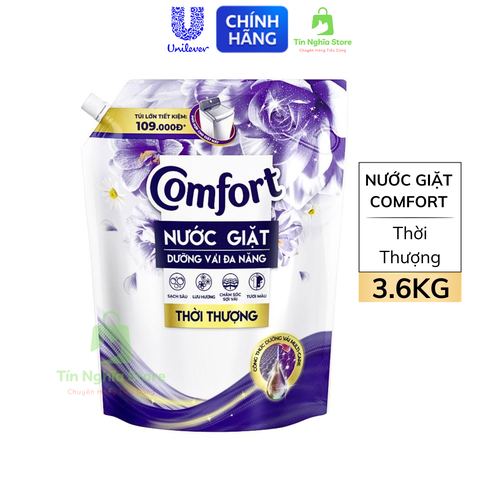 Nước Giặt Comfort Dưỡng Vải Hương Thời Thượng - Túi 3.6Kg