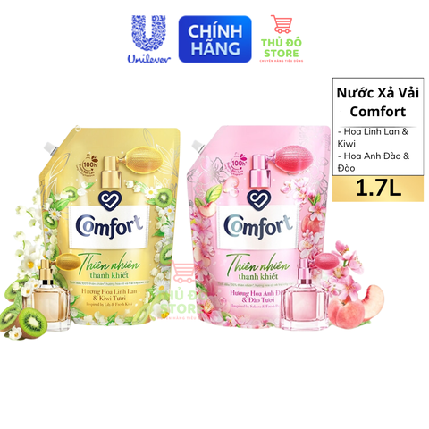 Nước Xả Vải Comfort Thiên Nhiên Thanh Khiết - Túi 1.7L