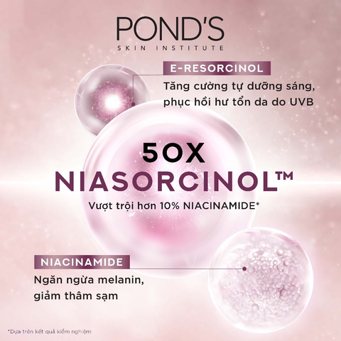 Kem Dưỡng Sáng Da Đa Tầng Pond's Bright Miracle Ngày | Đêm Mờ Thâm Sạm Với 50X Niasorcinol - Hũ 45G