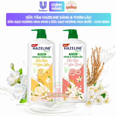 Sữa Tắm Dưỡng Thể Hazeline Hương Hoa - Chai 800G