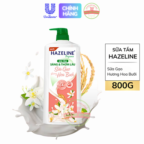 Sữa Tắm Dưỡng Thể Hazeline Hương Hoa - Chai 800G