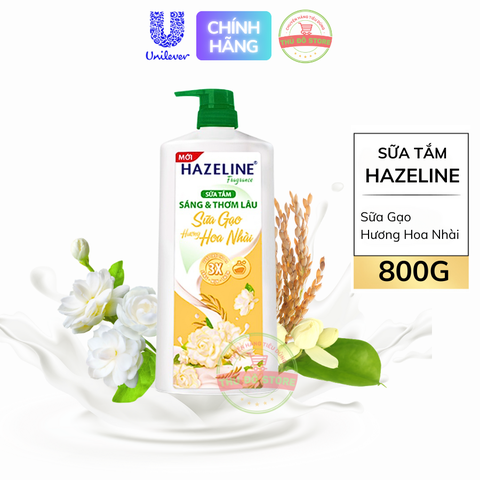 Sữa Tắm Dưỡng Thể Hazeline Hương Hoa - Chai 800G