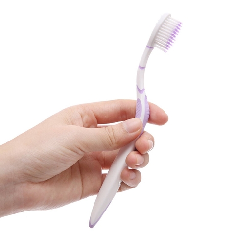 Bàn Chải Đánh Răng PS NanoSoft Lông Tơ Mềm Mại Sạch Tới 4 Tầng Mảng Bám - 1 Cây (Hồng) vỉ 12 cây