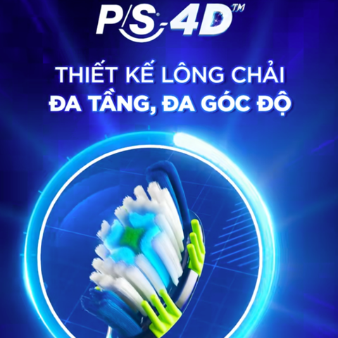 Bàn Chải Đánh Răng PS 4D Kháng Khuẩn Cao Cấp