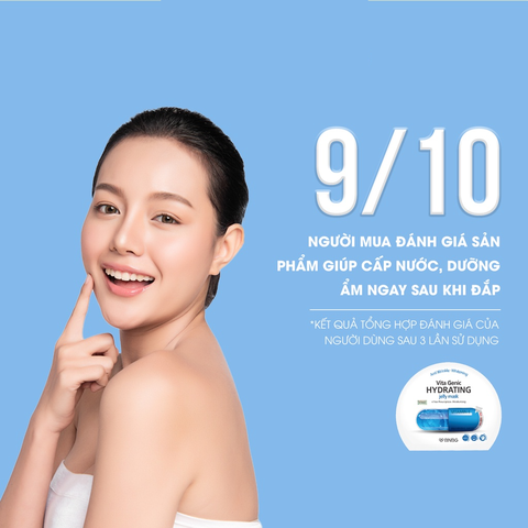 Mặt Nạ Phục Hồi Da Thô Ráp BNBG Vita Genic Hydrating Jelly Mask (Xanh Dương) - Miếng 30ML