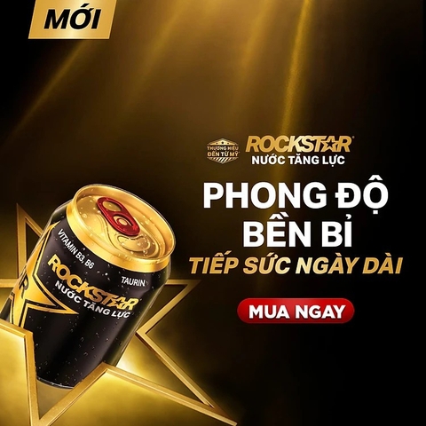 PEP Nước Tăng Lực Rockstar - Thùng 24 Lon x 250ML