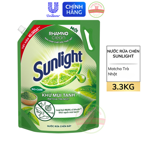 Nước Rửa Chén Bát Sunlight - Túi 3Kg