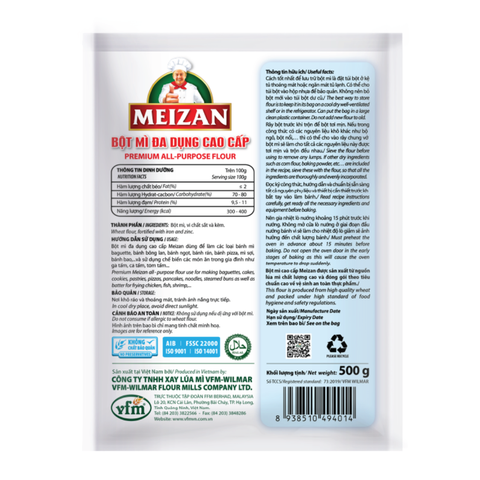 Bột Mì Meizan Đa Dụng Cao Cấp - Gói 500G