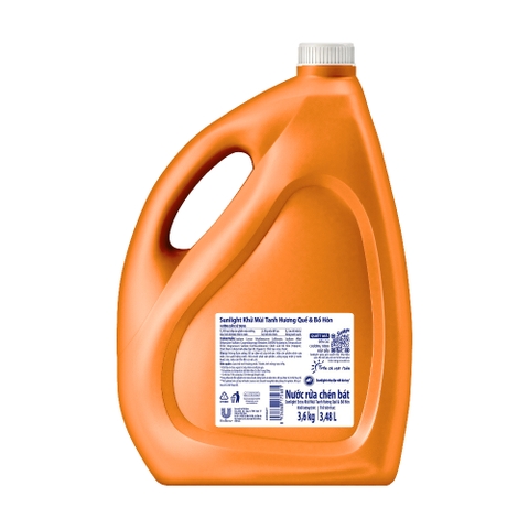 Nước Rửa Chén Bát Sunlight Quế Bồ Hòn Can 3.5Kg