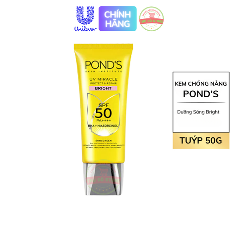 Kem chống nắng phổ rộng Pond's UV Miracle SPF 50+ PA++++ Tuýp 50G